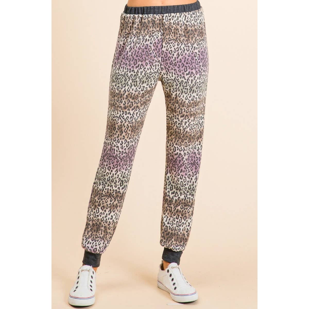 Tie Dye Mix Animal Print Pant Set