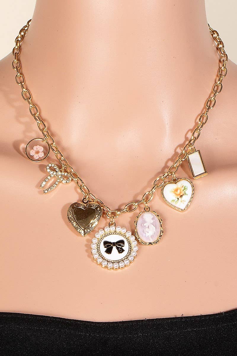 Assorted Charms Chain Necklace