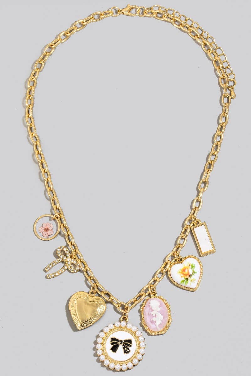 Assorted Charms Chain Necklace