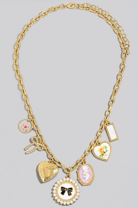 Assorted Charms Chain Necklace
