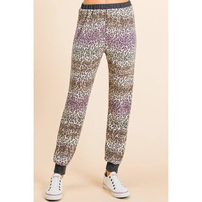 Tie Dye Mix Animal Print Pant Set
